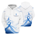 Blue Ribbon Golfer Prostate Cancer Awareness Polo Shirt, Golf Shirts For Men
