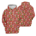 Tropical Santa Summer Christmas Pattern Polo Shirt, Mens Golf Polo, Christmas Shirt