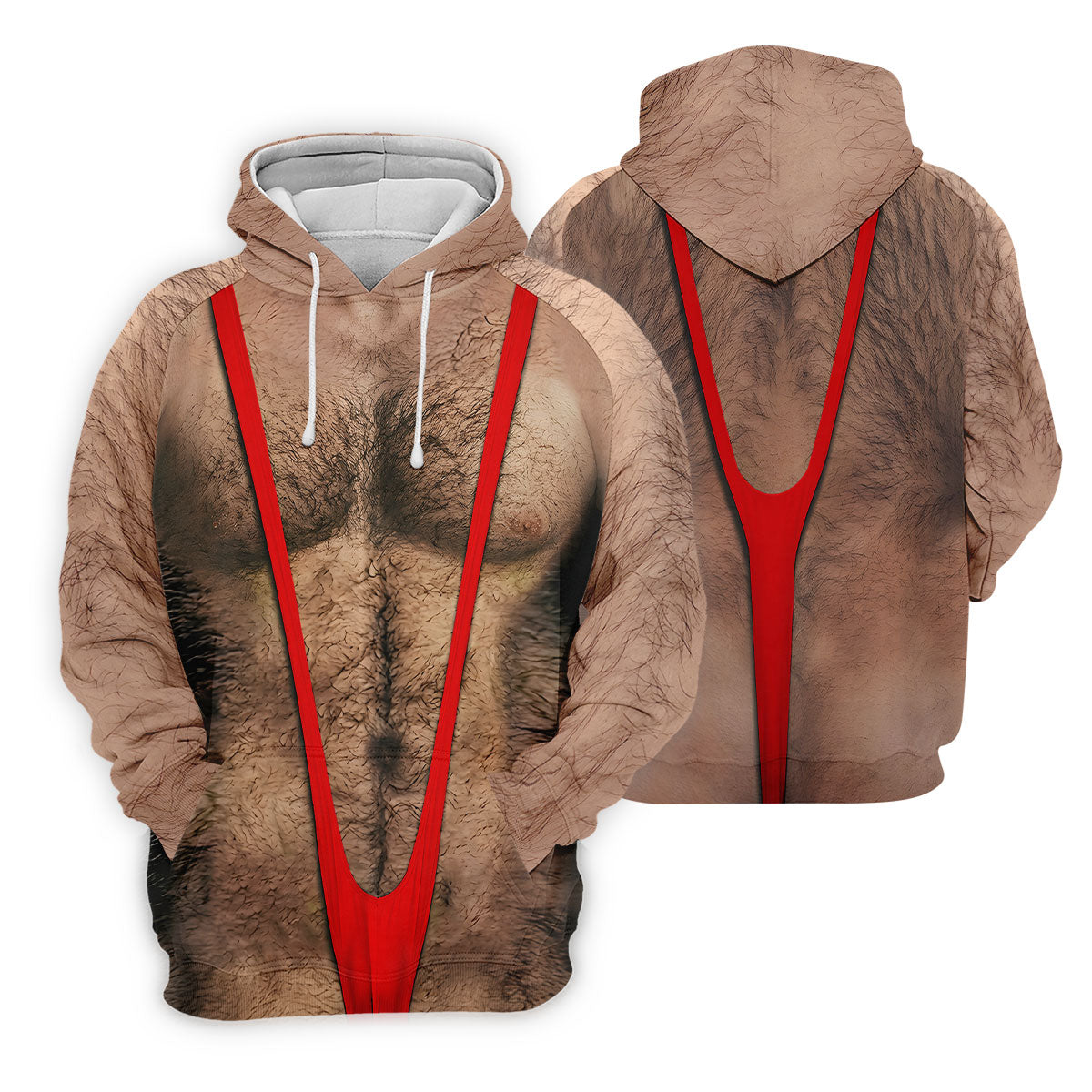 Funny Hairy Chest Red Suspender Golf Shirt, Funny Golf Shirt, Women's Golf Tops, Ladies Golf Shirts