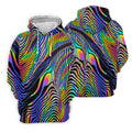 Rainbow Neon LGBT Support Zebra Pattern Golf Tops For Men, Pride Month Golf Shirts For Men