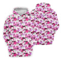 Chocolate Fingers Adult Humor XOXO Pink Splatter Fun Women's Golf Shirts, Valentines Golf Gift, Women's Golf Tops