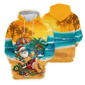 Beach Chair Santa Christmas Golf Shirt, Men's Golf Shirt, Hawaiian Golf Shirt, Printed Golf Shirts