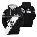 The Golf Father Golf Ball Pattern Father's Day Golf Shirt, Golf Gift For Dad, Polo Shirts For Men