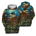 Pirate Life Tiki Pattern Hawaiian Golf Shirt, Men's Golf Shirt, Polo Shirts For Men