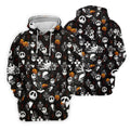Halloween Pumpkin Skeleton Pattern Golf Polo Shirt, Hawaiian Golf Shirt, Mens Golf Apparel