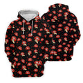 Sassy Red Lips Golf Shirt, Funny Valentine Pattern Design, Men's Golf Polo
