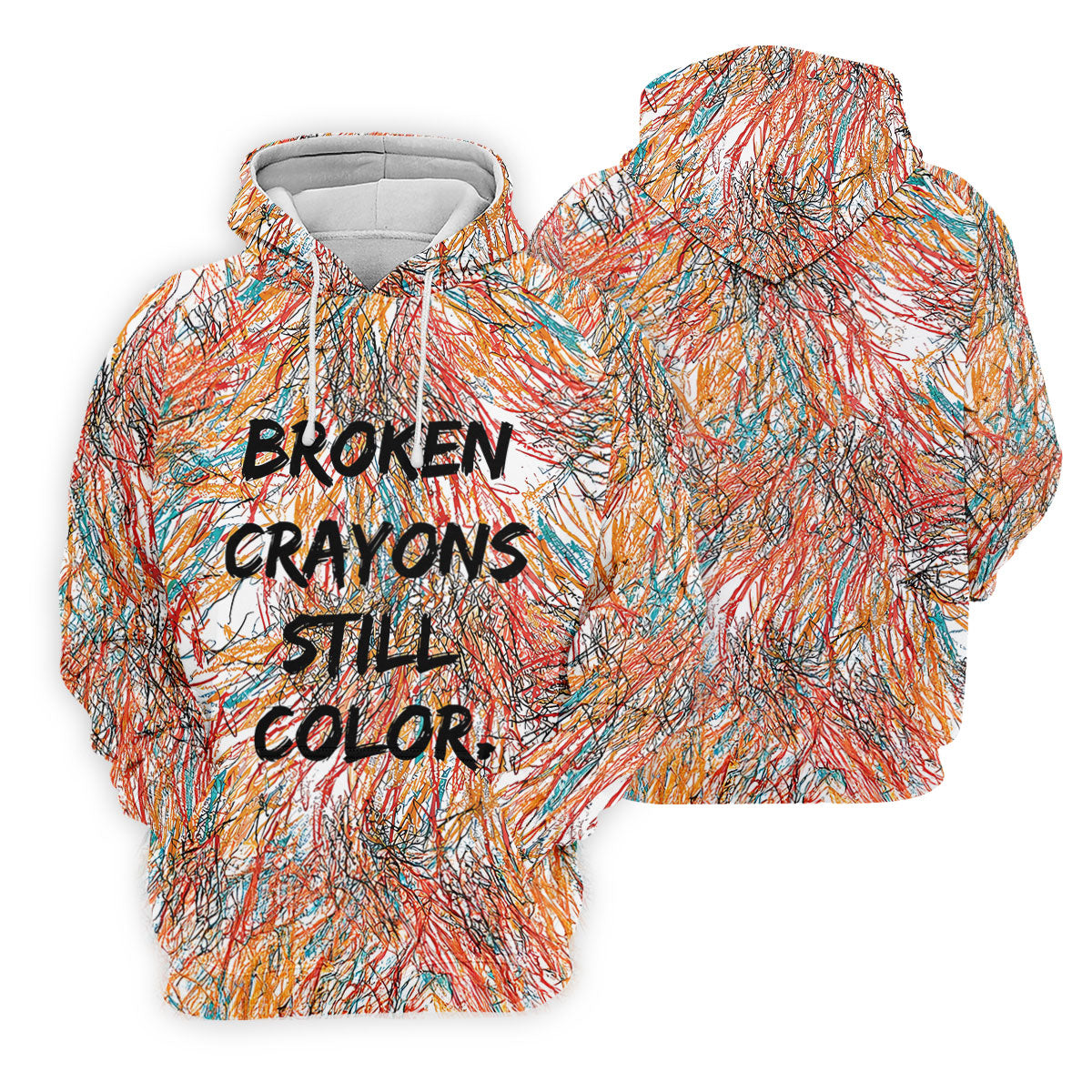 Broken Crayons Still Color Abstract Golf Polo Shirt, Ladies Golf Shirt, Womens Golf Tops