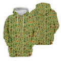 Tiki Zombie Hawaiian Golf Shirt, Hula Dancer Skull Pattern, Polo Shirts For Women