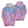 Funny Taco Cat Galaxy Pattern Golf Shirt, Mens Golf Apparel, Polo Shirts For Men