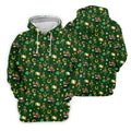 St Patrick's Day Leprechaun Golf Pose Irish Flags Shamrock Golf Shirt, Women's Golf Shirts, Ladies Golf Polos