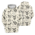 Vintage Donkey Sketch Pattern Hawaiian Golf Polo Shirt, Hawaiian Golf Shirt, Golf Shirts For Men