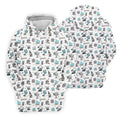 White Desert Golf Pattern Golf Polo Shirt, Women's Golf Polo, Hawaiian Golf Shirt