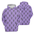 Purple Demon Face And Bat Halloween Polo Shirt, Golf Polo For Women, Ladies Golf Shirts