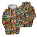 Hawaiian Tiki Tropical Floral Golf Shirts For Men, Polo Shirts For Men, Golfing Apparel