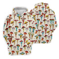 Funny Mushroom Legs Pattern Golf Polo Shirt, Printed Golf Shirts, Golf Polo Shirts For Men
