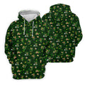 St Patrick's Day Leprechaun Golf Pose Shamrock Golf Shirt, Fun Women's Golf Shirts, Ladies Golf Polos