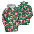 Custom Face Candy Cane Pattern Green Golf Shirt, Christmas Golf Shirt, Polo Shirts For Men, Golf Gift For Men