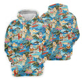 Women's Tropical Santa Surf Vacation Golf Shirt, Christmas Golf Shirt, Women’s Golf Apparel