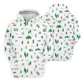Retro Video Game Golf Theme Hawaiian Golf Shirt, Women's Golf Tops, Ladies Golf Shirts