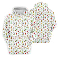 19th Hole Cocktail Drinks Pattern Golf Shirt, Mens Golf Polo, Printed Golf Shirts