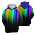 Rainbow Gradient LGBT Support Golf Tops For Men, Gay Pride Month Celebrate Golf Shirts For Men