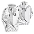Geometric Line Wavy Line Black And White Golf Shirts For Men, Men's Golf Shirt, Polo Shirts For Men