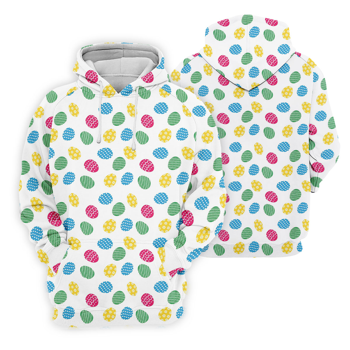Colorful Easter Eggs White Golf Shirt, Cute Golf Outfit, Polo Shirts For Men, Golf Shirts For Men