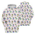 Easter Dinosaur Gradient Pattern Women Golf Top, Fun Women's Golf Shirts, Ladies Golf Shirts
