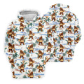 Bigfoot Hot Dog Beach Hawaiian Shirt, Mens Golf Polo, Hawaiian Golf Shirt, Golf Apparel For Men