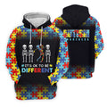 It's Ok To Be Different Women Polo Shirt, Autism Awareness Puzzle Pattern Black Fade Golf Shirts For Women, Autism Golf Shirt