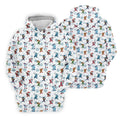 Christmas Characters Golf Pose Men's Funny Golf Shirts, Christmas Golf Shirt, Polo Shirts For Men