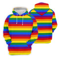 LGBT Rainbow Flag Golf Tops For Men, Pride Month Celebrate Golf Shirts For Men