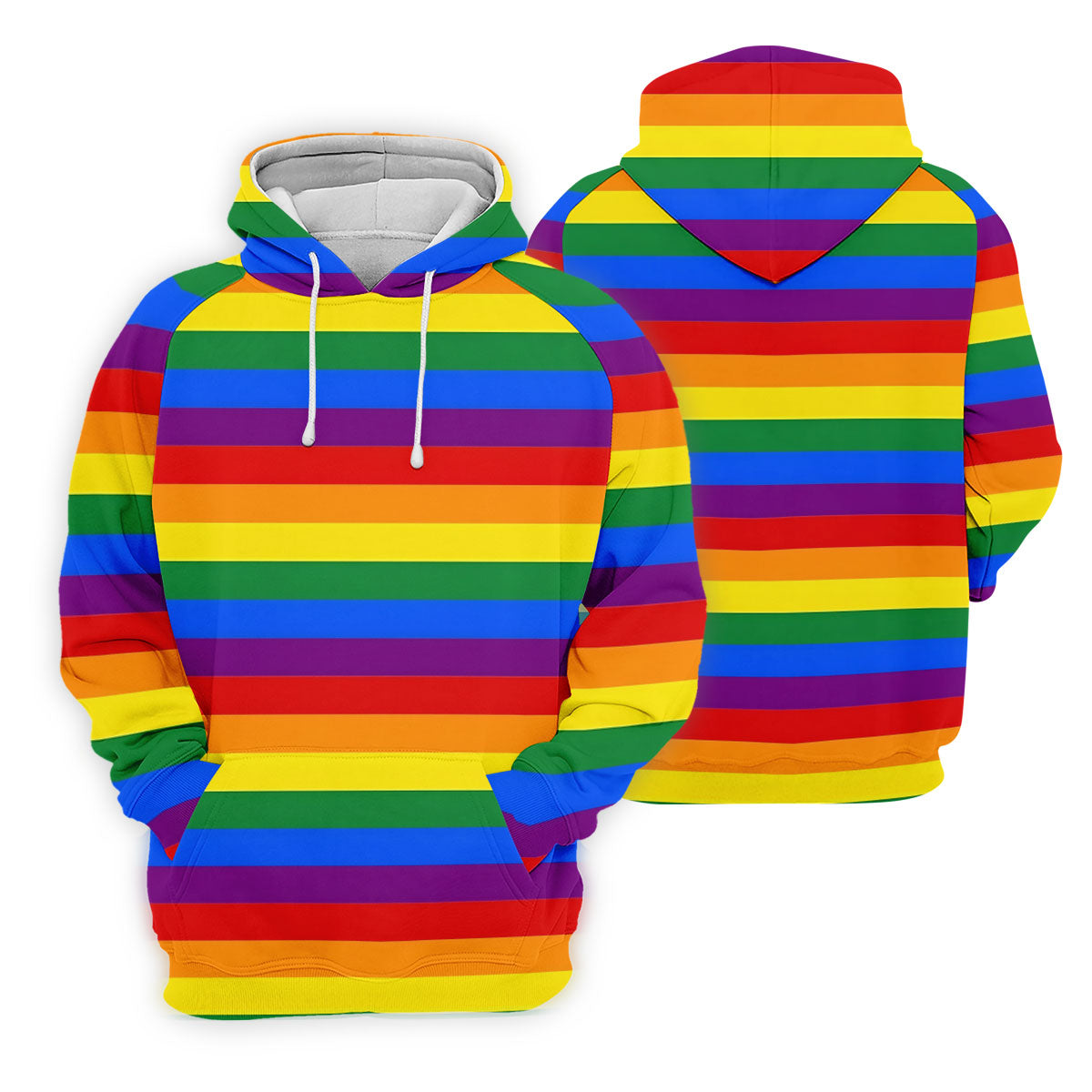 LGBT Rainbow Flag Golf Tops For Men, Pride Month Celebrate Golf Shirts For Men