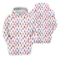 Champagne Bottles Seamless Pattern Watercolor Style Retro Golf Shirt, Polo Shirts For Men, Golf Shirts For Men