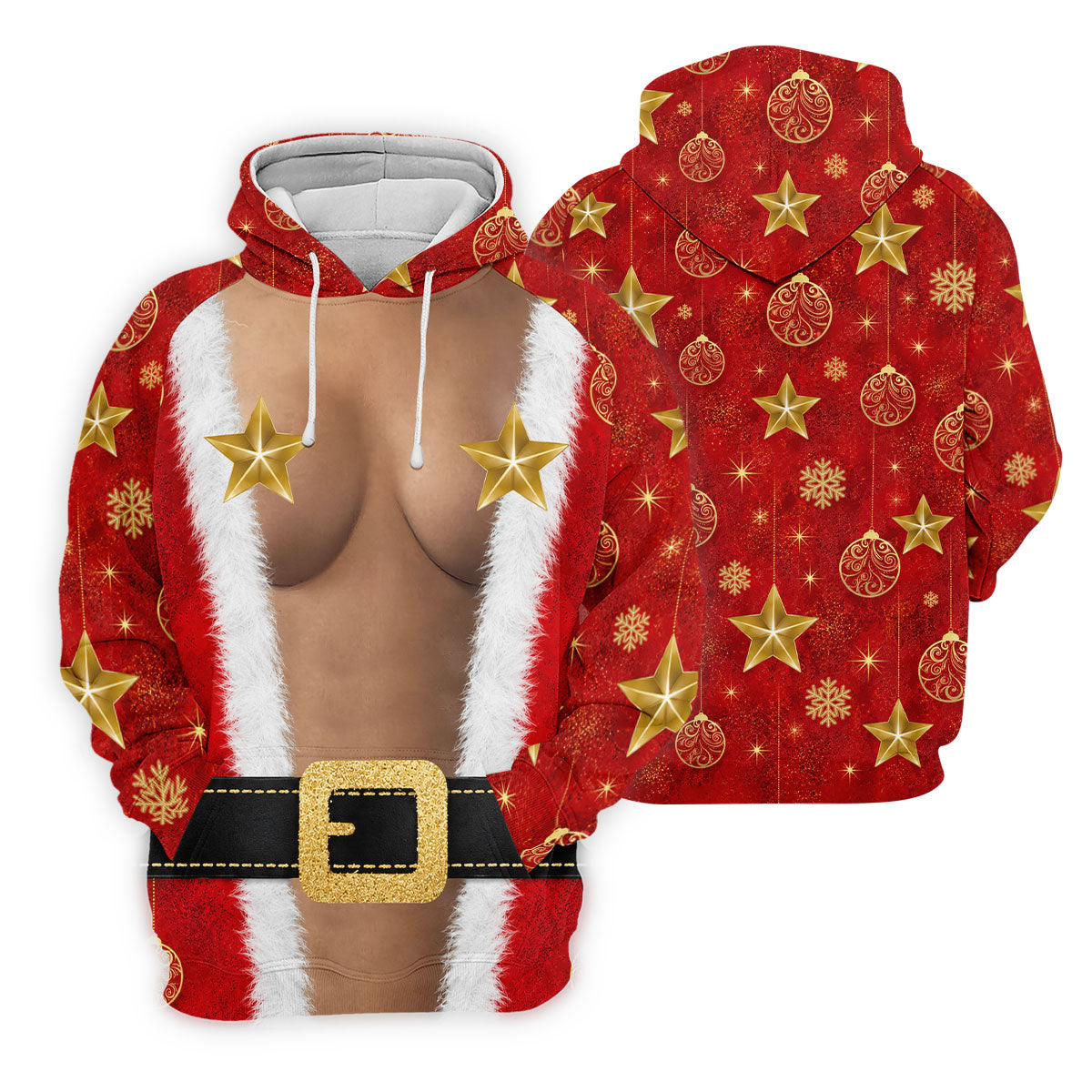 Santa Suit Gold Stars Christmas Golf Shirt, Women’s Golf Polo, Golf Tops For Women