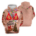 Merry Gingerbread Bra Christmas Golf Shirt, Mens Golf Shirts, Polo Shirts For Men