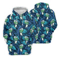 Funny Zombie Hulk Hand Tropical Golf Polo Shirt, Golf Shirts For Women, Women's Golf Apparel