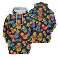 Colorful Pineapple Sleeveless Golf Shirt, Cute Golf Outfit, Women's Golf Shirt, Golf Polo For Women