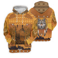 Golden Horizon Tribal Theme Women's Golf Tops, Native American Ancestry Ladies Golf Polos, Indigenous Peoples Month