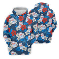 Fore Right Cold As Slice Golf And Beer Tropical Floral Golf Tops For Men, Golf Shirts For Men