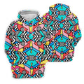 Abstract Geometric Pop Art Golf Polo Shirt, Men's Golf Shirt, Mens Golf Apparel