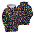 In A World Where You Can Be Anything Be Kind Autism Awareness Puzzle Pattern Golf Shirt For Women, Ladies Golf Polos