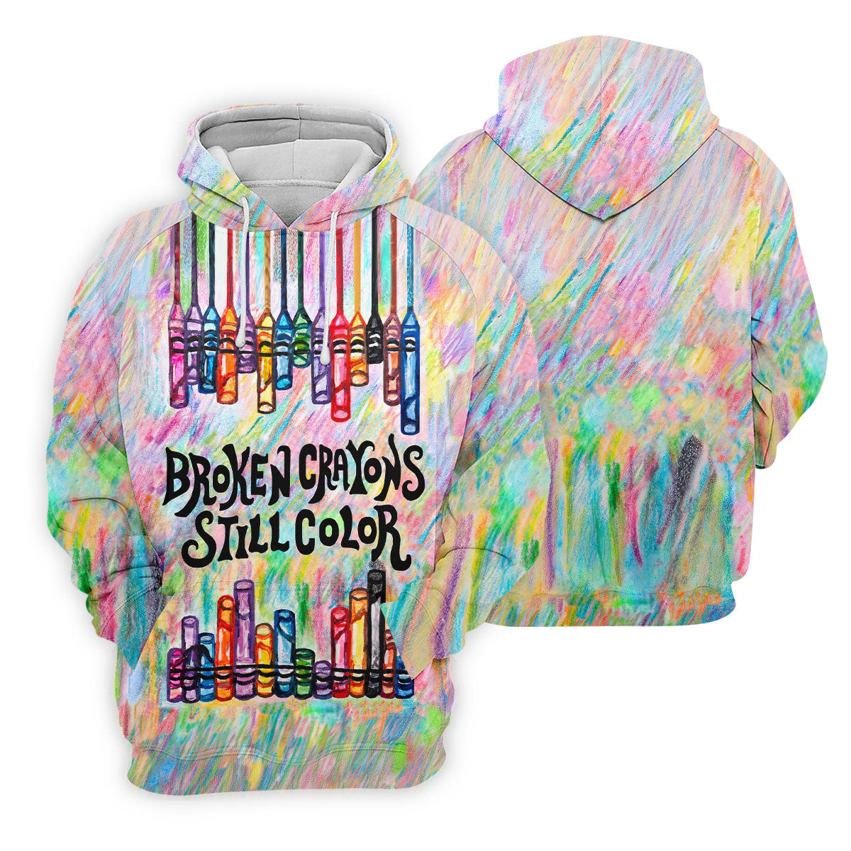 Broken Crayons Still Color Suicide Awareness Golf Polo Shirt, Women's Golf Polo
