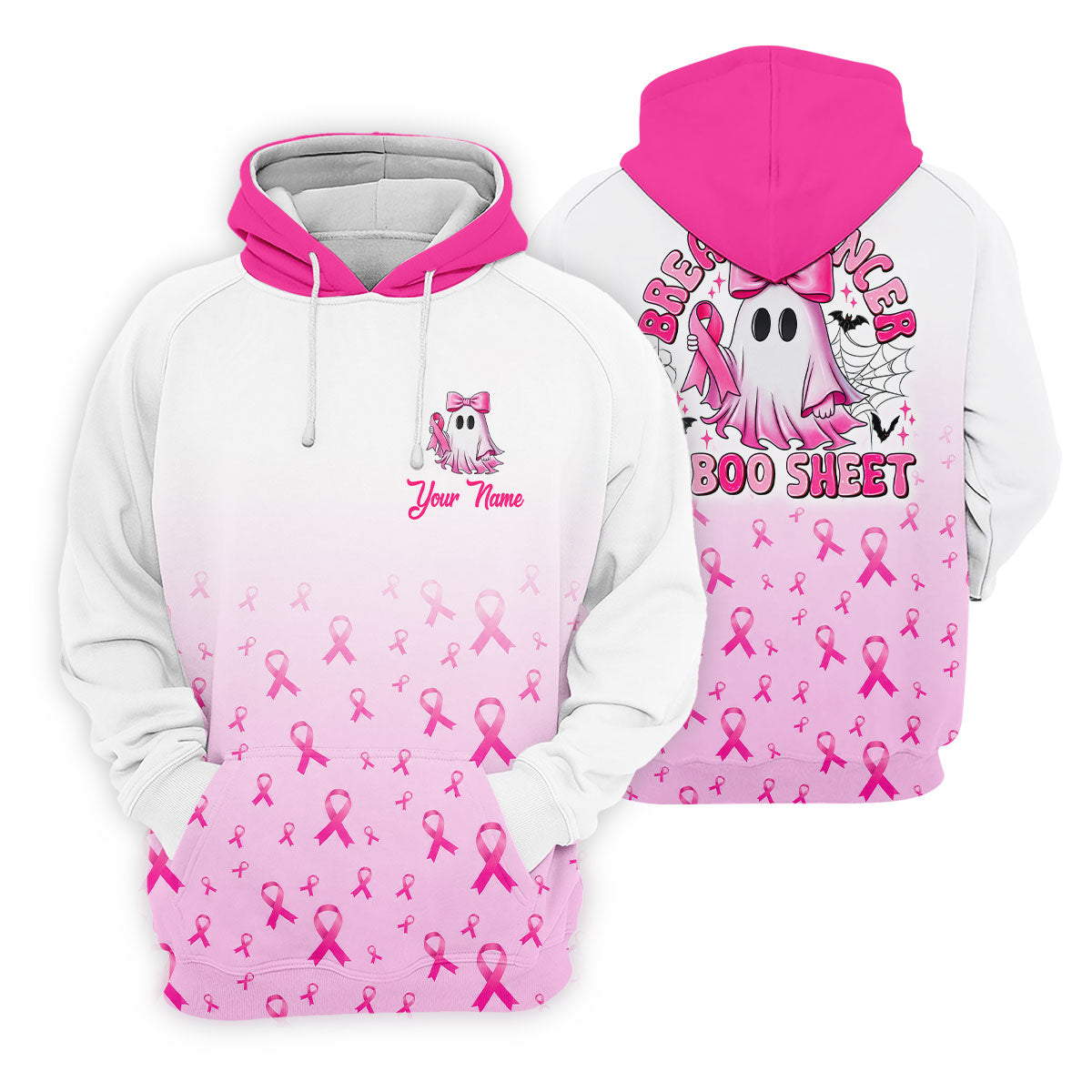 Personalized Breast Cancer Is Boo Sheet Ghost Shirt, Women’s Golf Polo, Ladies Golf Top