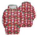 Ho Ho Ho Santa Snowman Men's Golf Polo Shirts, Christmas Golf Shirt, Polo Shirts For Men