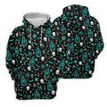 Skull Potion Halloween Pattern Polo Shirt, Printed Golf Shirts, Golf Apparel For Men