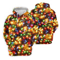 Sparkling Lights Christmas Golf Shirt, Mens Golf Shirts, Golf Apparel For Men