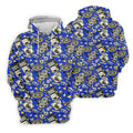 Casino Golf Pattern Blue Hawaiian Golf Polo Shirt, Golf Shirts For Men, Mens Golf Apparel