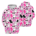 Halloween Boo And Cat Coquette Pink Women Golf Top, Cute Golf Outfit, Ladies Golf Shirts