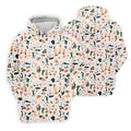 Golf Equipment Cart Ball Pattern Polo Shirt, Mens Golf Polo, Printed Golf Shirts